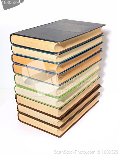 Image of old books on white background