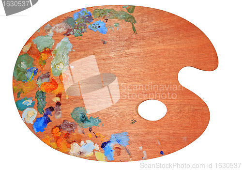 Image of wooden palette on white background