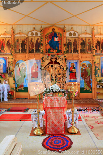 Image of interior rural orthodox christian church