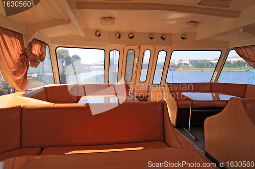 Image of interior of the motor ship 