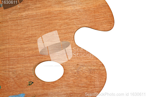 Image of wooden palette on white background