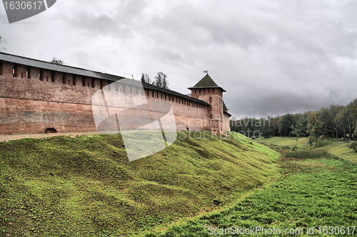 Image of ancient fortress on small hill, hdr