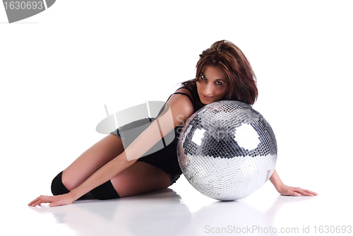 Image of Girl with disco ball