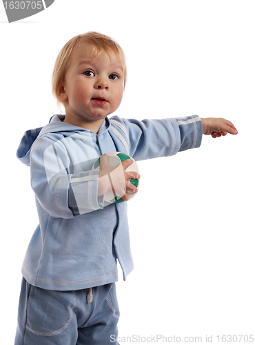 Image of Little boy with ball