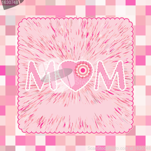 Image of A Happy Mother's Day greeting card. EPS 8