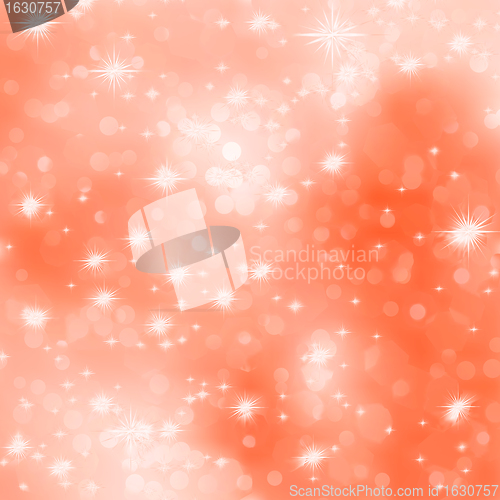 Image of Orange abstract romantic with stars. EPS 8