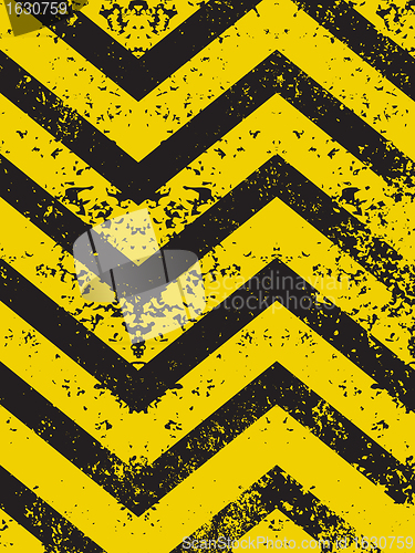 Image of A grungy and worn hazard stripes texture. EPS 8