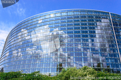 Image of European parliament building in Strasbourg