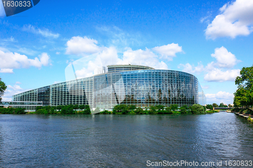 Image of European parliament building in Strasbourg