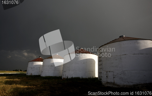 Image of Prairie Granary after storm