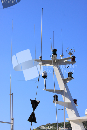 Image of details of an old fishing boat, a trawler