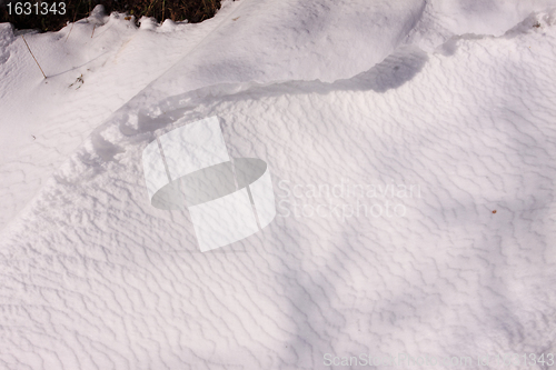 Image of campaign under the sun and winter snow