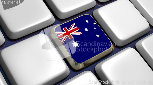 Image of Keyboard (detail) with Australian flag key