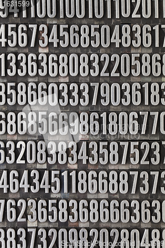 Image of random numbers background