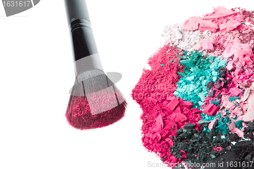 Image of set of multicolor crushed eyeshadows