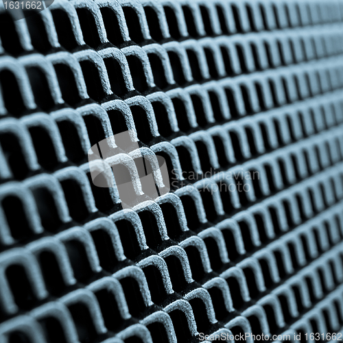 Image of abstract metallic grid