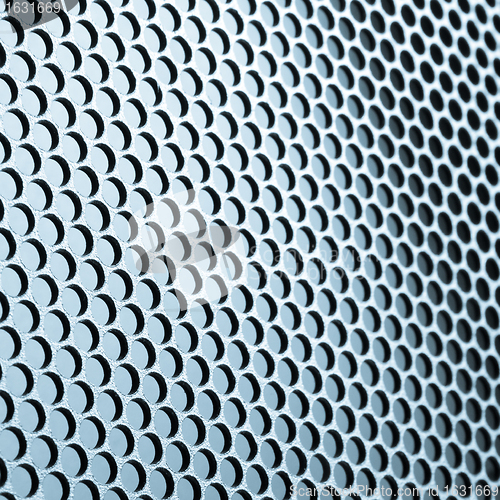 Image of abstract metallic grid