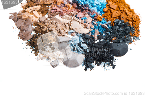Image of set of multicolor crushed eyeshadows