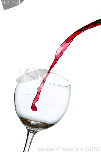 Image of pouring red wine 