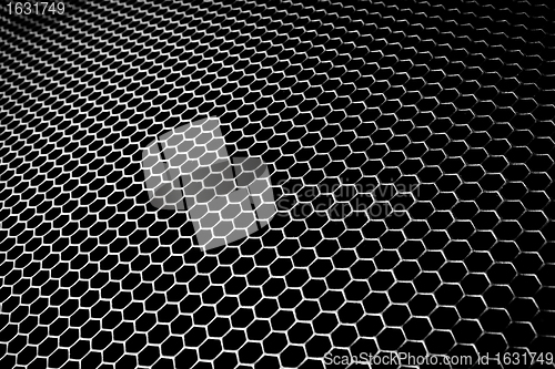 Image of abstract metallic grid