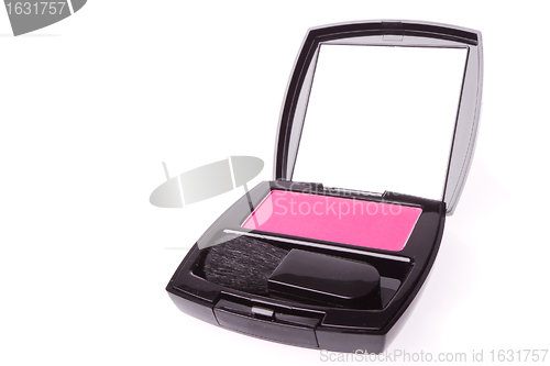 Image of compact blush with brush