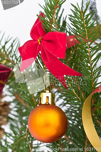 Image of Christmas tree decorated