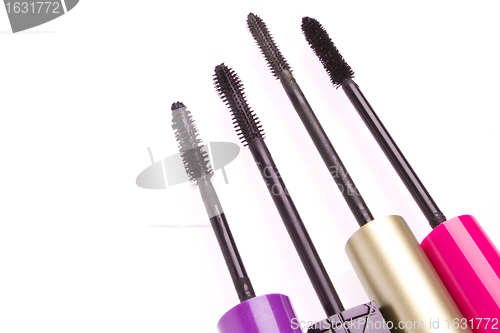 Image of mascara set isolated