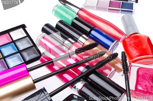 Image of set of cosmetic products