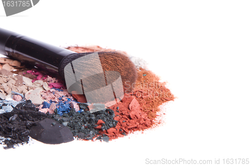 Image of set of multicolor crushed eyeshadows