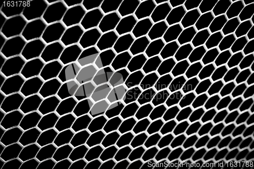 Image of abstract metallic grid