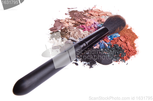 Image of set of multicolor crushed eyeshadows