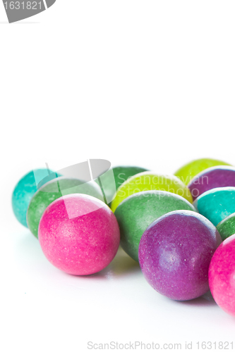 Image of easter eggs isolated
