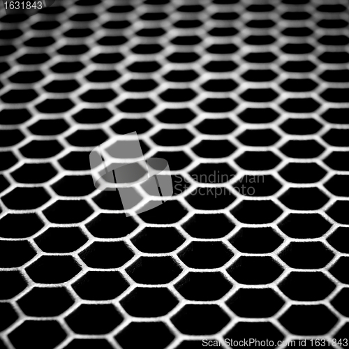 Image of abstract metallic grid