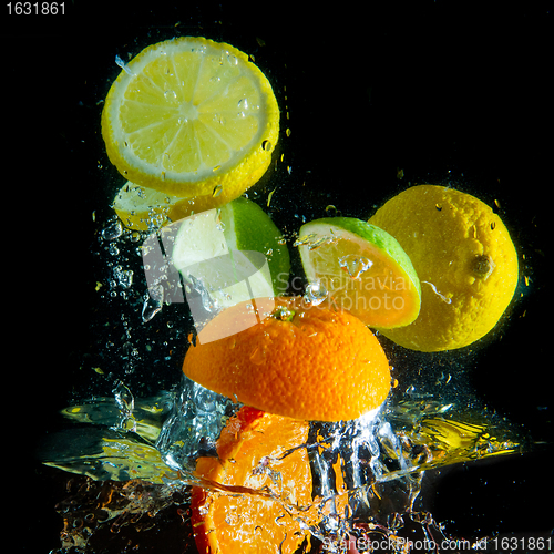 Image of fruit splash