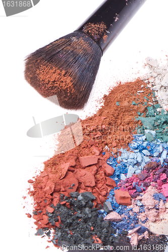 Image of set of multicolor crushed eyeshadows