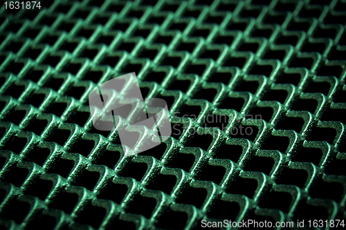 Image of abstract metallic grid