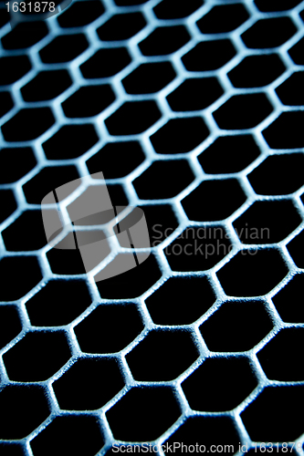 Image of abstract metallic grid