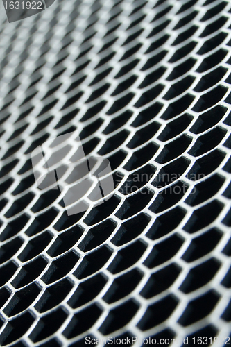 Image of abstract metallic grid