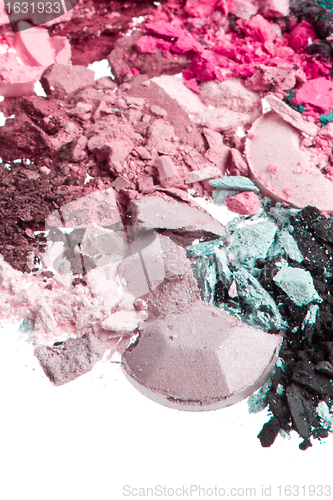 Image of set of multicolor crushed eyeshadows