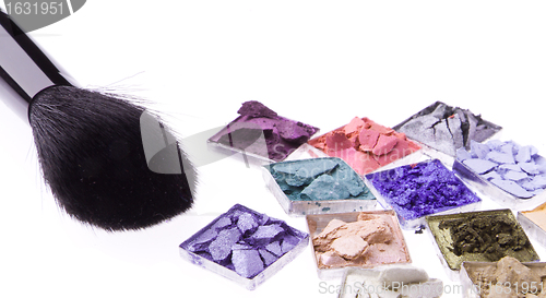 Image of multicolored crushed eyeshadows