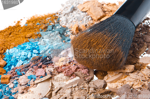 Image of set of multicolor crushed eyeshadows