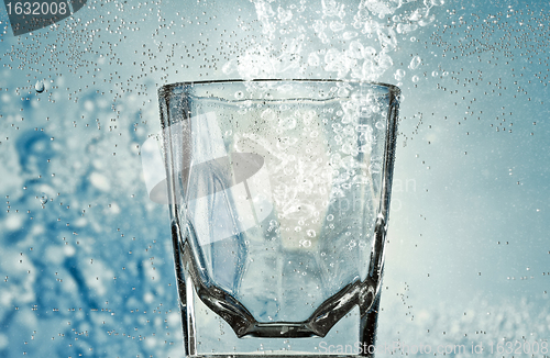 Image of glass with bubbles