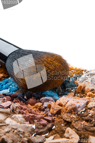 Image of set of multicolor crushed eyeshadows