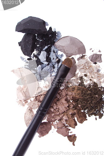 Image of multicolored crushed eyeshadows