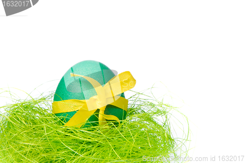 Image of easter egg in nest