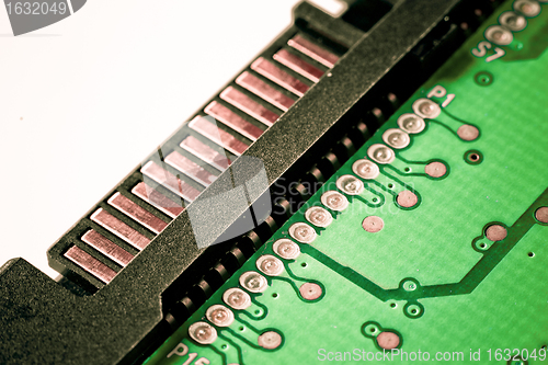 Image of hard drive close up