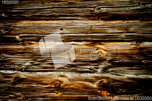 Image of weathered old brown wooden texture