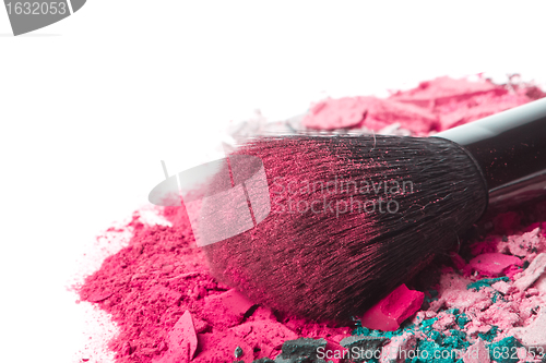 Image of set of multicolor crushed eyeshadows