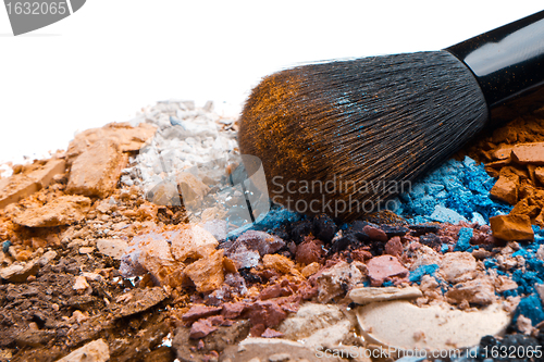 Image of set of multicolor crushed eyeshadows