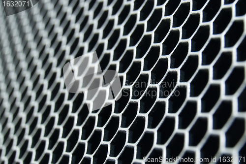 Image of abstract metallic grid